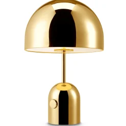 Tom Dixon LED-pöytälamppu Bell, kultainen, 43 cm, himmennettävä