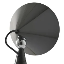 Tom Dixon LED-pöytälamppu Pose, antrasiitti, korkeus 25 cm