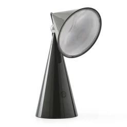 Tom Dixon LED-pöytälamppu Pose, antrasiitti, korkeus 25 cm
