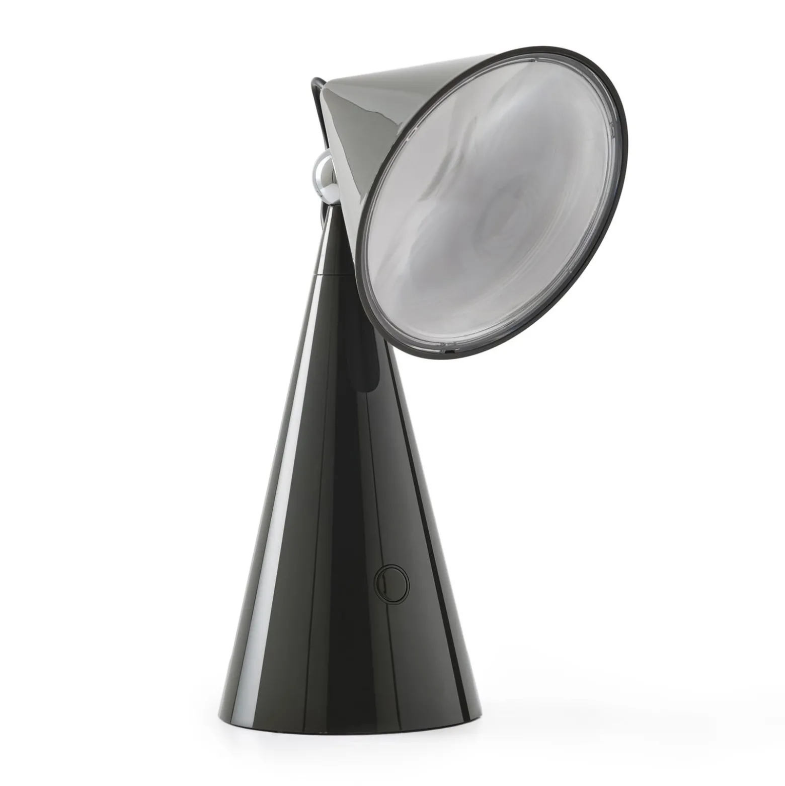 Tom Dixon LED-pöytälamppu Pose, antrasiitti, korkeus 25 cm