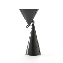 Tom Dixon LED-pöytälamppu Pose, antrasiitti, korkeus 25 cm