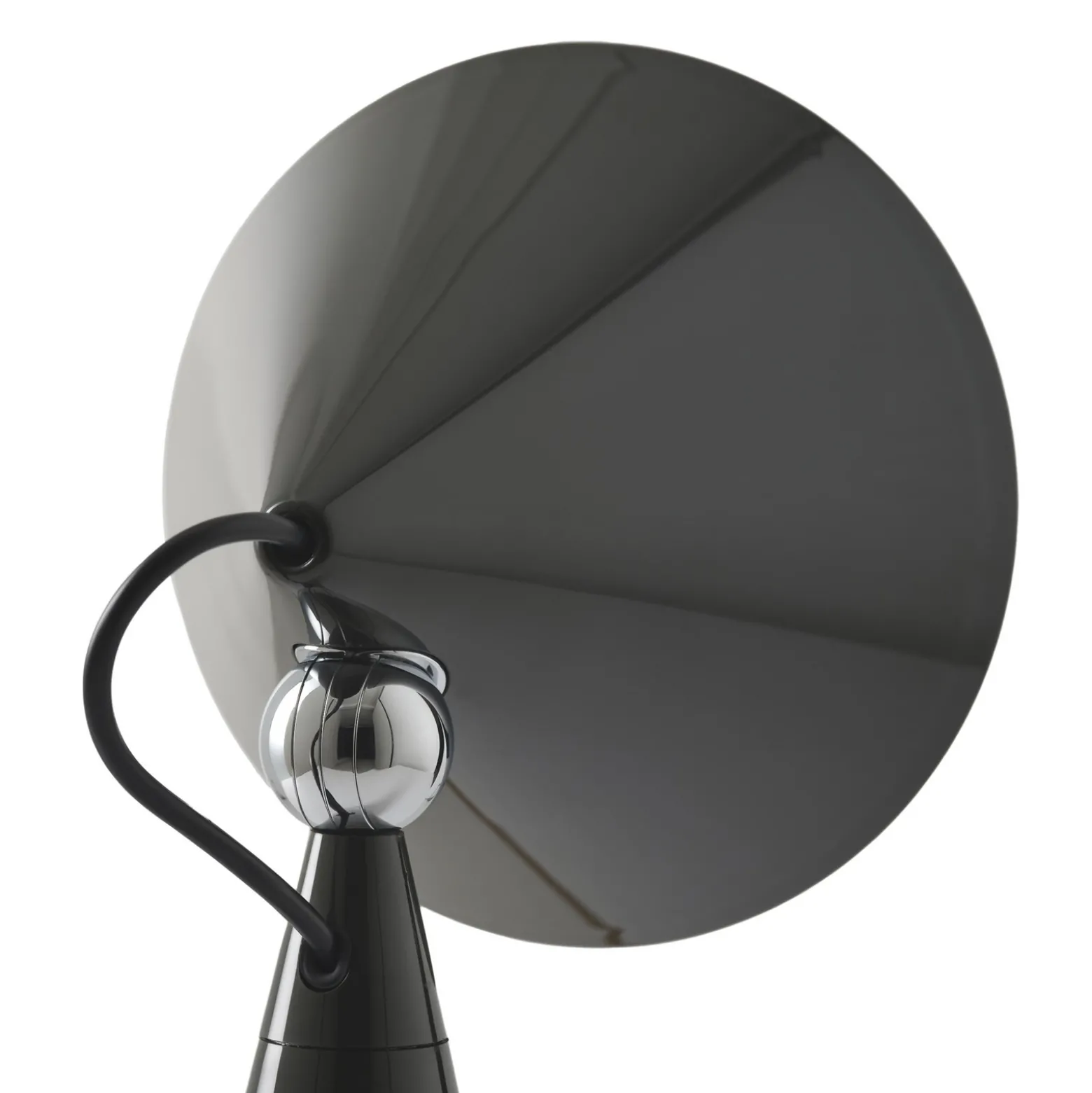 Tom Dixon LED-pöytälamppu Pose, antrasiitti, korkeus 25 cm