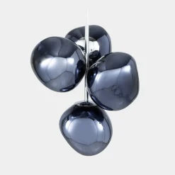 Tom Dixon LED-riippuvalaisin Melt Chandelier Mini, savuharmaa
