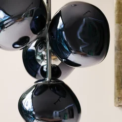Tom Dixon LED-riippuvalaisin Melt Chandelier Mini, savuharmaa