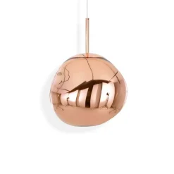 Tom Dixon LED-riippuvalaisin Melt Mini, Ø 28 cm, kupari