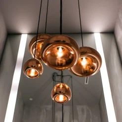 Tom Dixon LED-riippuvalaisin Void mini, kupari
