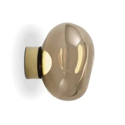 Tom Dixon LED-seinävalaisin Melt, Ø 29 cm, pronssinvärinen