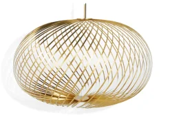 Tom Dixon Spring Large riippuvalo Ø 95 cm messinki