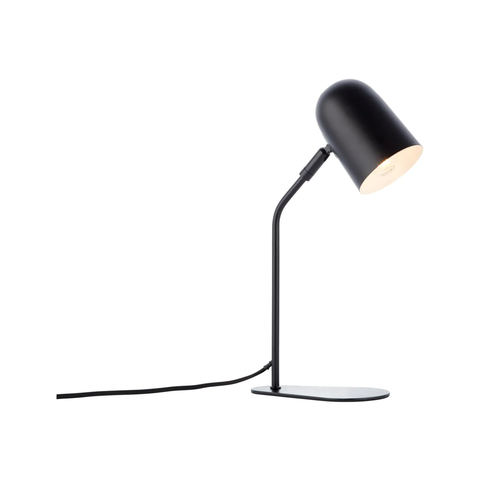Tong-pöytävalaisin, musta, korkeus 38 cm, metallia