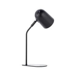 Tong-pöytävalaisin, musta, korkeus 38 cm, metallia