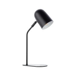 Tong-pöytävalaisin, musta, korkeus 38 cm, metallia