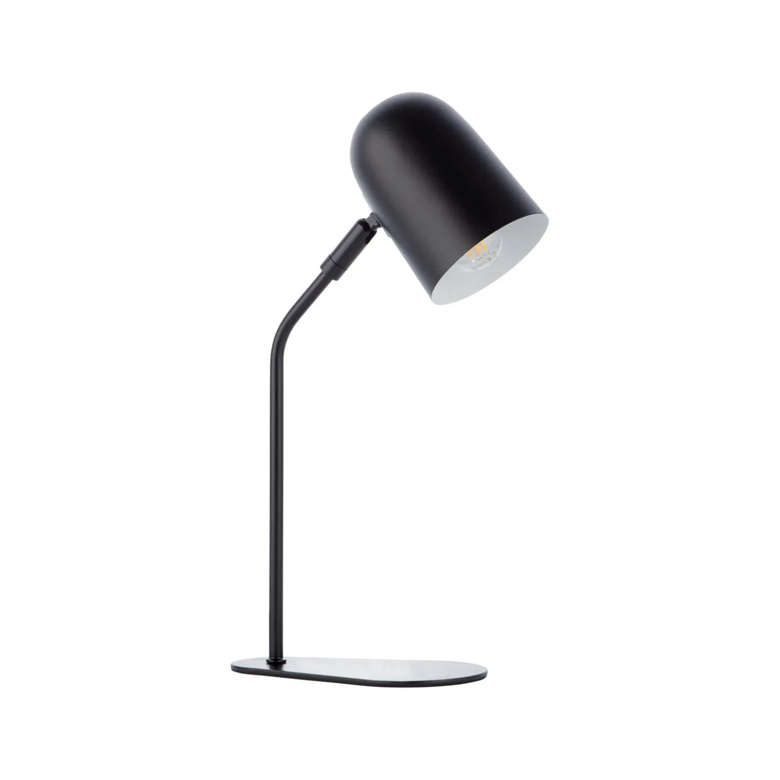 Tong-pöytävalaisin, musta, korkeus 38 cm, metallia