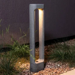 Totem LED-riippuvalaisin, harmaa, betoni, korkeus 61,1 cm