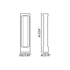 Totem LED-riippuvalaisin, harmaa, betoni, korkeus 61,1 cm