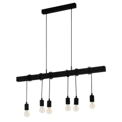 Townshend-riippuvalaisin, pituus 100 cm musta, 6-valo.