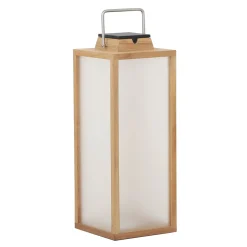 Tradition LED-aurinkolamppu teakista Korkeus 65 cm