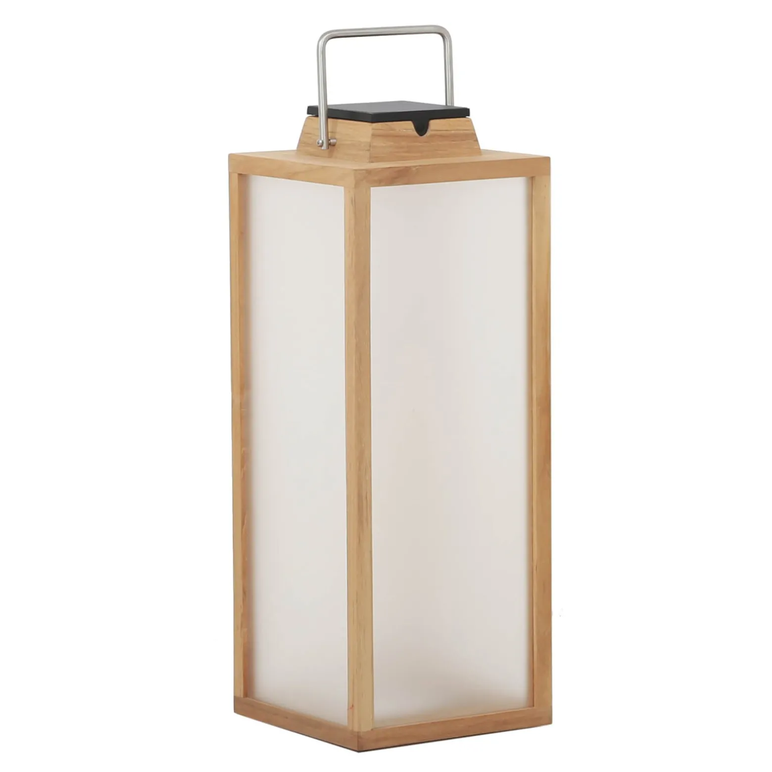 Tradition LED-aurinkolamppu teakista Korkeus 65 cm