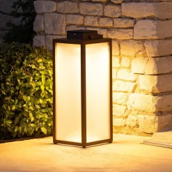 Tradition LED-aurinkolyhty, corten, korkeus 65 cm