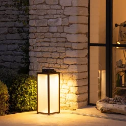 Tradition LED-aurinkolyhty, corten, korkeus 65 cm