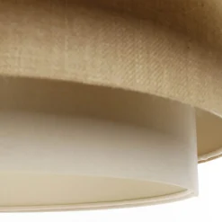 Triniti-riippuvalaisin, ruskea/beige/cream, Ø 60 cm, tekstiili