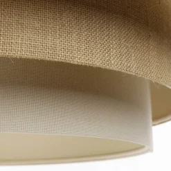 Triniti-riippuvalaisin, ruskea/beige/cream, Ø 60 cm, tekstiili