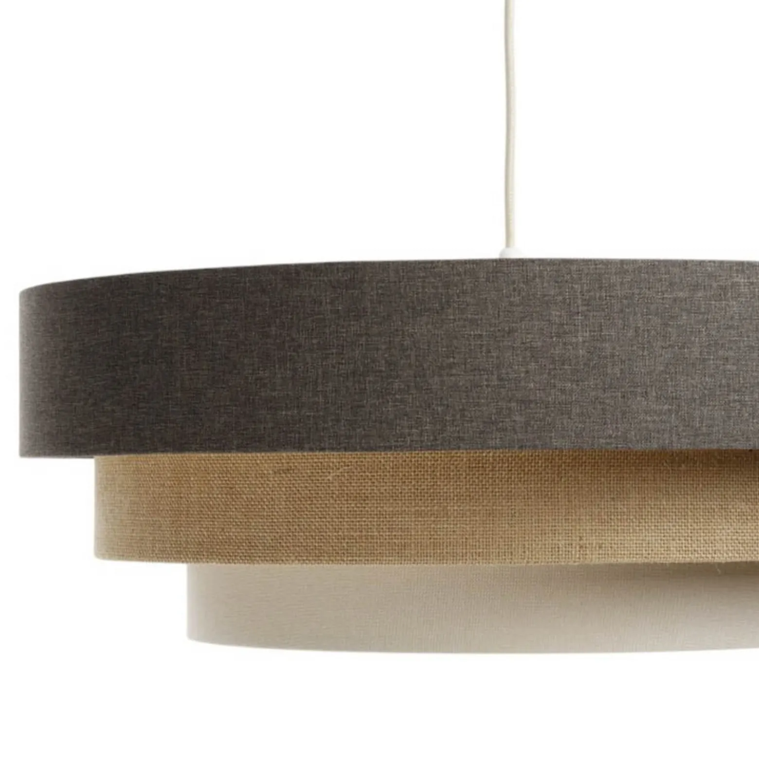 Triniti-riippuvalaisin, ruskea/beige/cream, Ø 60 cm, tekstiili