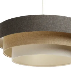 Triniti-riippuvalaisin, ruskea/beige/cream, Ø 60 cm, tekstiili