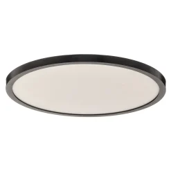 Tuco LED-kattovalaisin, himmennettävä, musta, muovia, Ø 30 cm