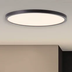Tuco LED-kattovalaisin, himmennettävä, musta, muovia, Ø 30 cm