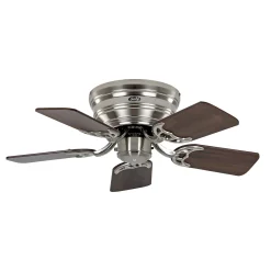 Tuuletin Classic Flat III kromi harjattu 75 cm