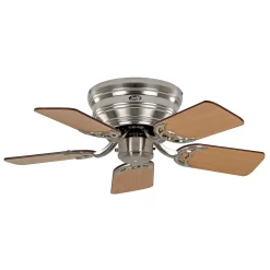 Tuuletin Classic Flat III kromi harjattu 75 cm