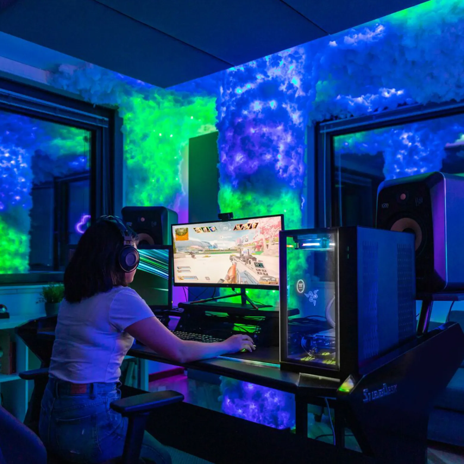 Twinkly RGB keijuvalot, musta, 250 valoa 20m