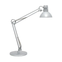 Työpöytävalaisin MAULstudy, hopeanvärinen, 49 cm, jalusta