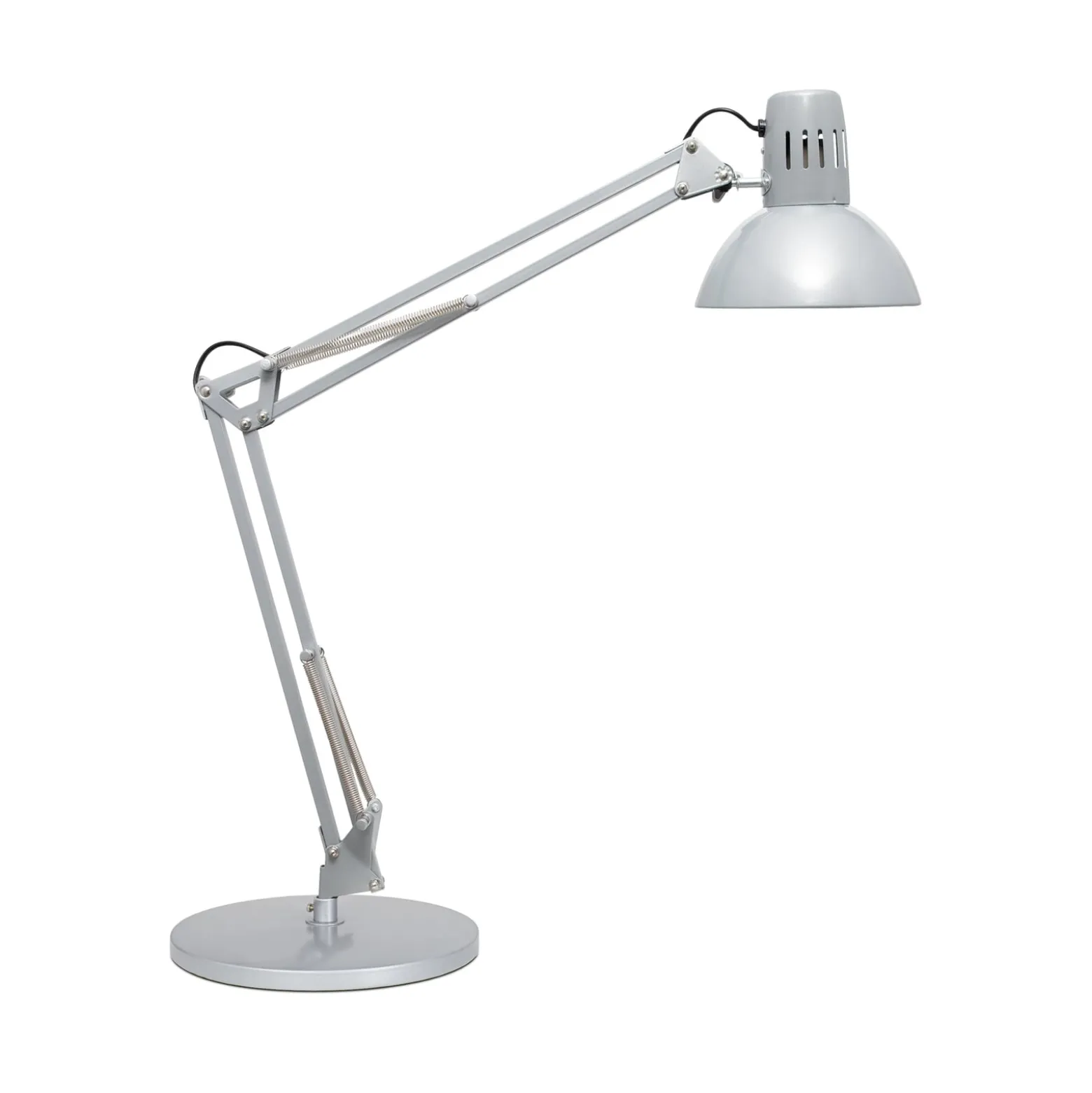 Työpöytävalaisin MAULstudy, hopeanvärinen, 49 cm, jalusta