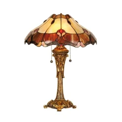 Tyylikäs Tiffany-tyylinen Cambria-pöytävalaisin
