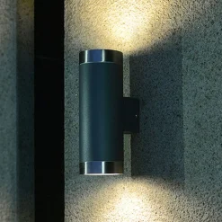 Ulkopuolinen seinävalaisin 400157 ylös/alas ruostumattomasta teräksestä