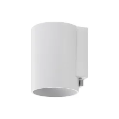Ulkoseinälamppu CAN, valkoinen, 1-lamppuinen, Ø 8 cm, IP65, metalli, GU10