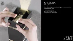 Ulkoseinälamppu Cremona korkeus 19,5cm
