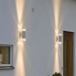 Ulkoseinälamppu Modena, 2-lamppuinen, valkoinen