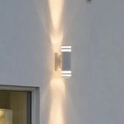 Ulkoseinälamppu Modena, 2-lamppuinen, valkoinen