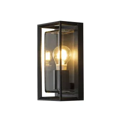 Ulkoseinävalaisin Brindisi, musta, metalli, korkeus 26 cm, IP54