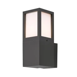 Ulkoseinävalaisin Facado 2 Square, alumiini, tummanharmaa, E27