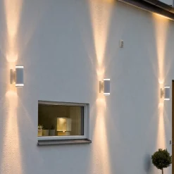 Ulkoseinävalaisin Modena 2-lamp., valkoinen
