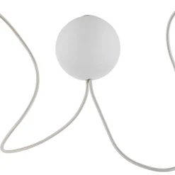 UMAGE Acorn -riippuvalo, valk./teräs, 2-lamppuinen