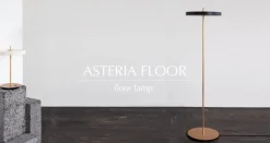 UMAGE Asteria Floor LED-lattiavalo antrasiitti