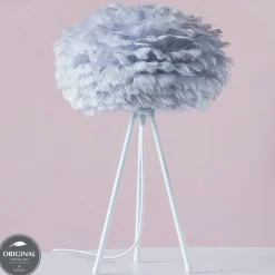 UMAGE Eos mini pöytävalaisin, höyhen, harmaa