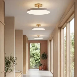 UMAGE LED-kattovalaisin Asteria UP PLUS, helmenvalkoinen, Ø 43 cm CCT