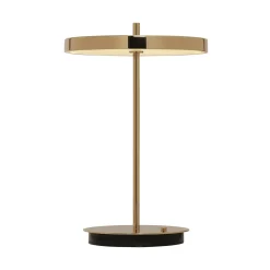 UMAGE LED-ladattava pöytävalaisin Asteria Move kiillotettu messinki 31 cm