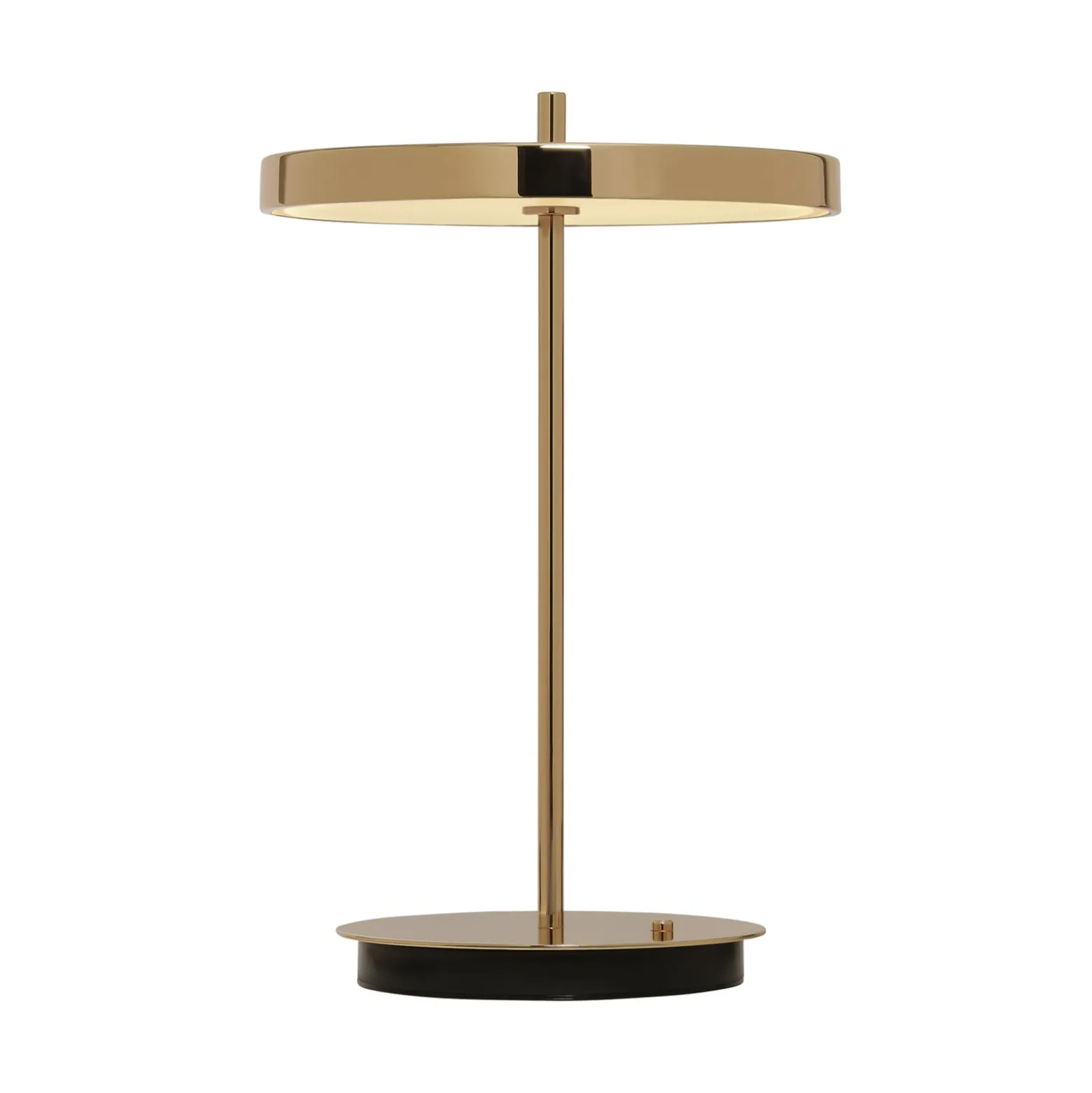 UMAGE LED-ladattava pöytävalaisin Asteria Move kiillotettu messinki 31 cm