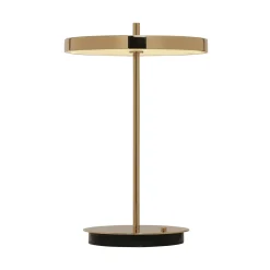 UMAGE LED-ladattava pöytävalaisin Asteria Move kiillotettu messinki 31 cm